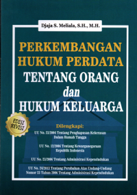 Perkembangan Hukum Perdata Tentang Orang Dan Hukum Keluarga