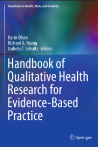 Handbook of Qualitative Health Research for Evidence-Based Practice.