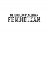 Metode Penelitian Pendidikan