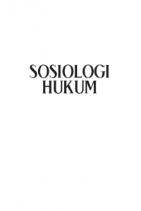 SOSIOLOGI HUKUM