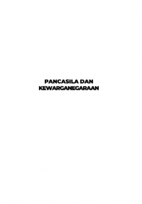 PANCASILA DAN KEWARGANEGARAAN