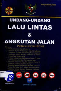 Undang - Undang Lalu Lintas & Angkutan Jalan