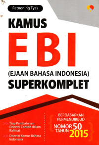 Kamus EBI (Ejaan Bahasa Indonesia) Superkomplet